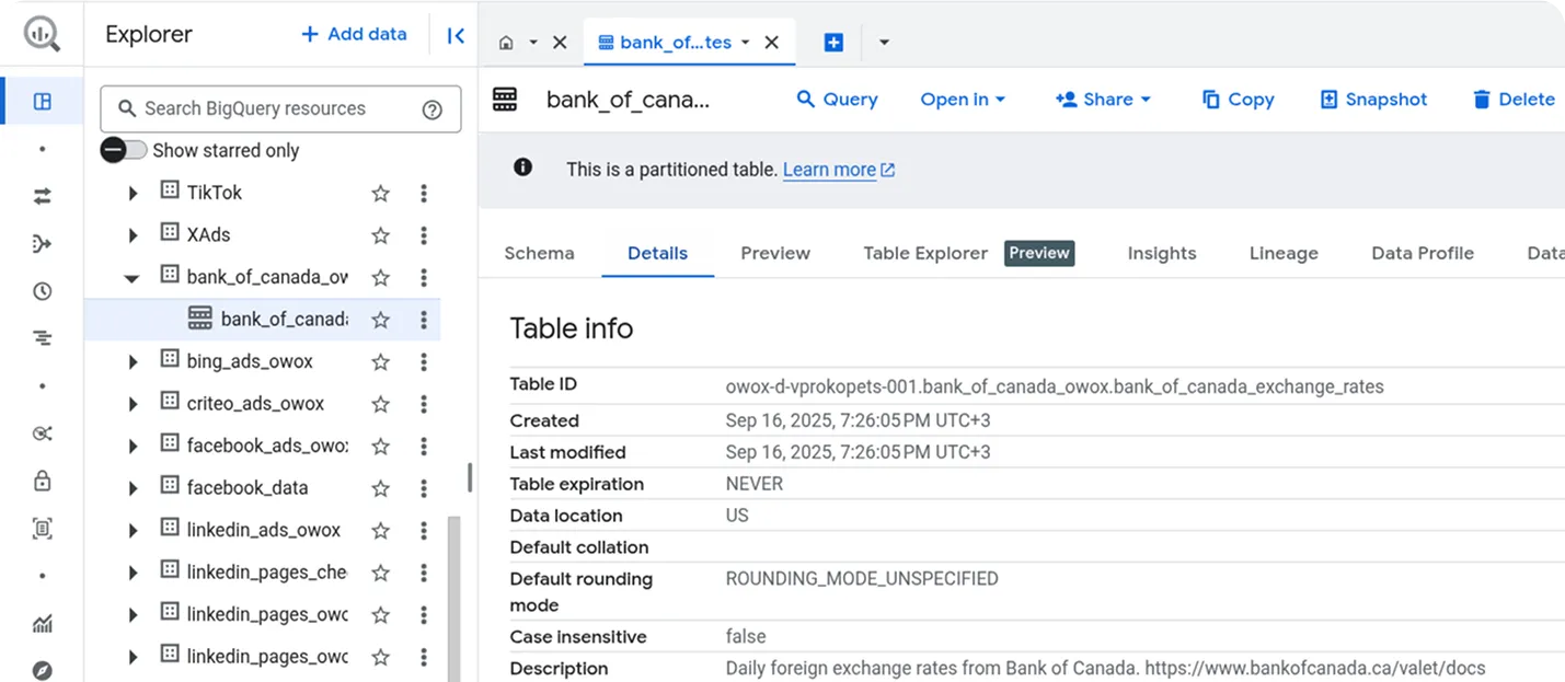 Bank of Canada Import Success