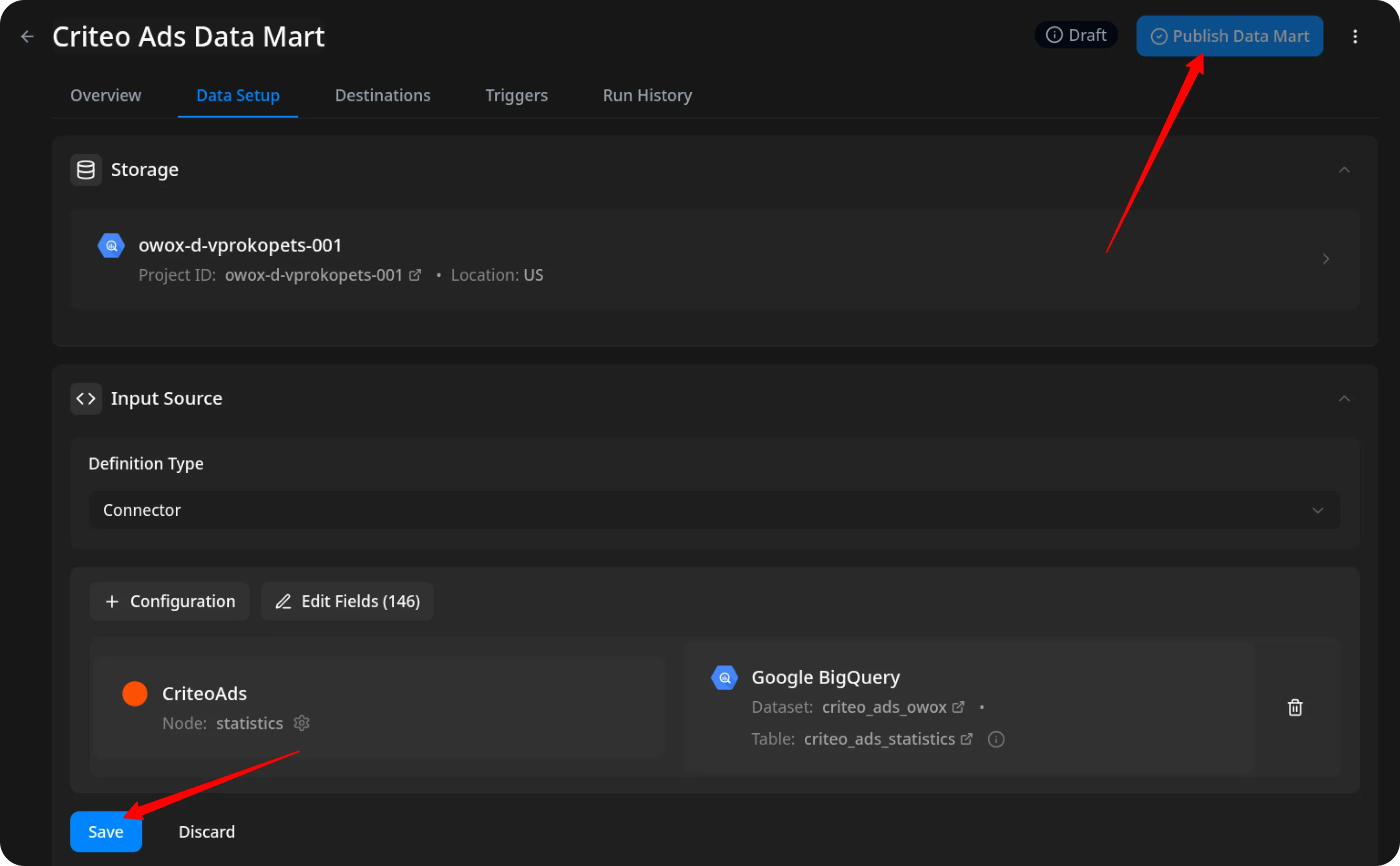 Criteo Ads Publish Data Mart