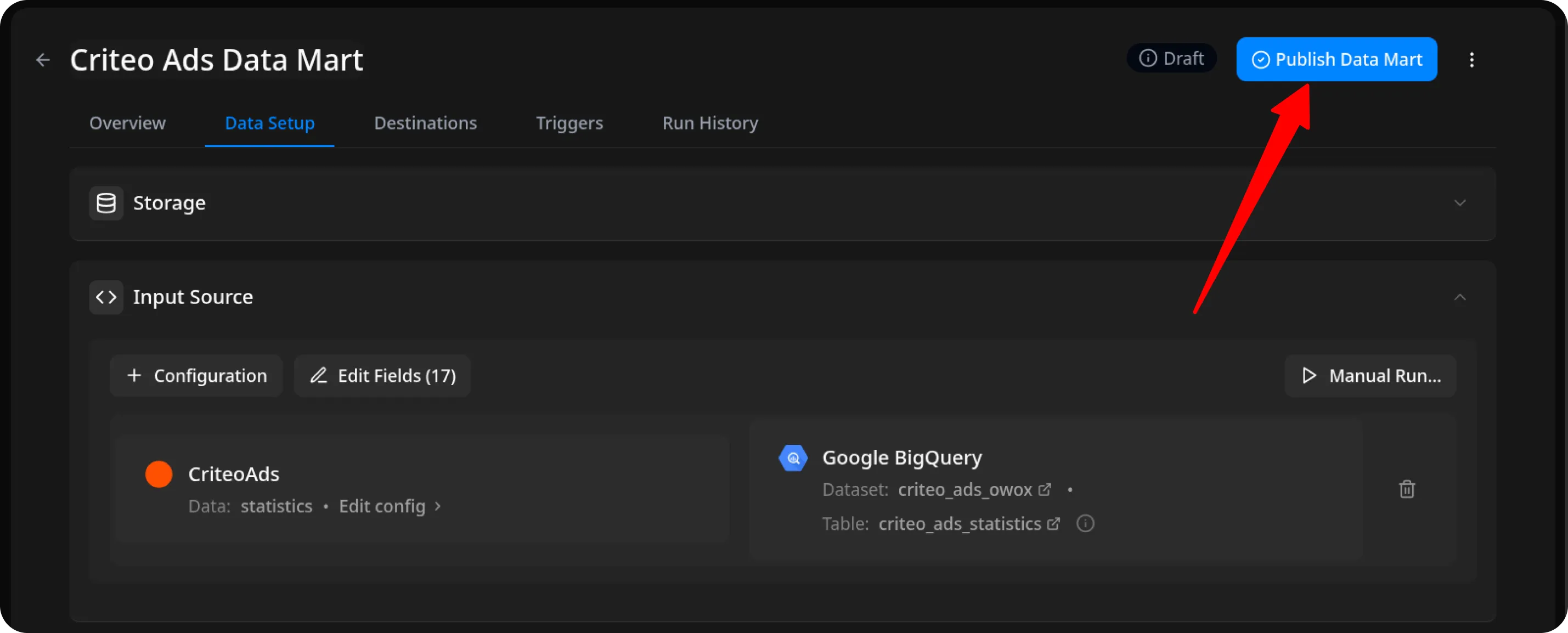 Criteo Ads Publish Data Mart