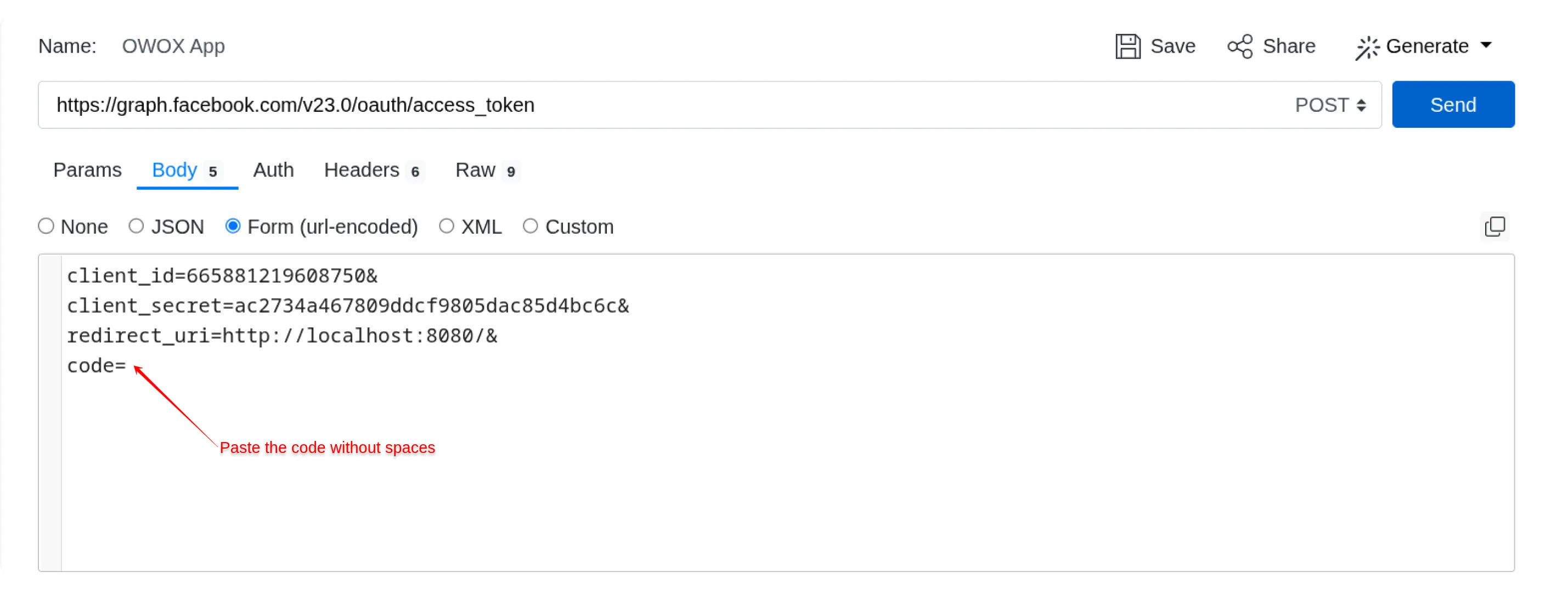Facebook Query