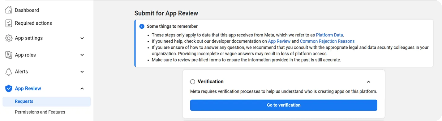 Facebook Verification