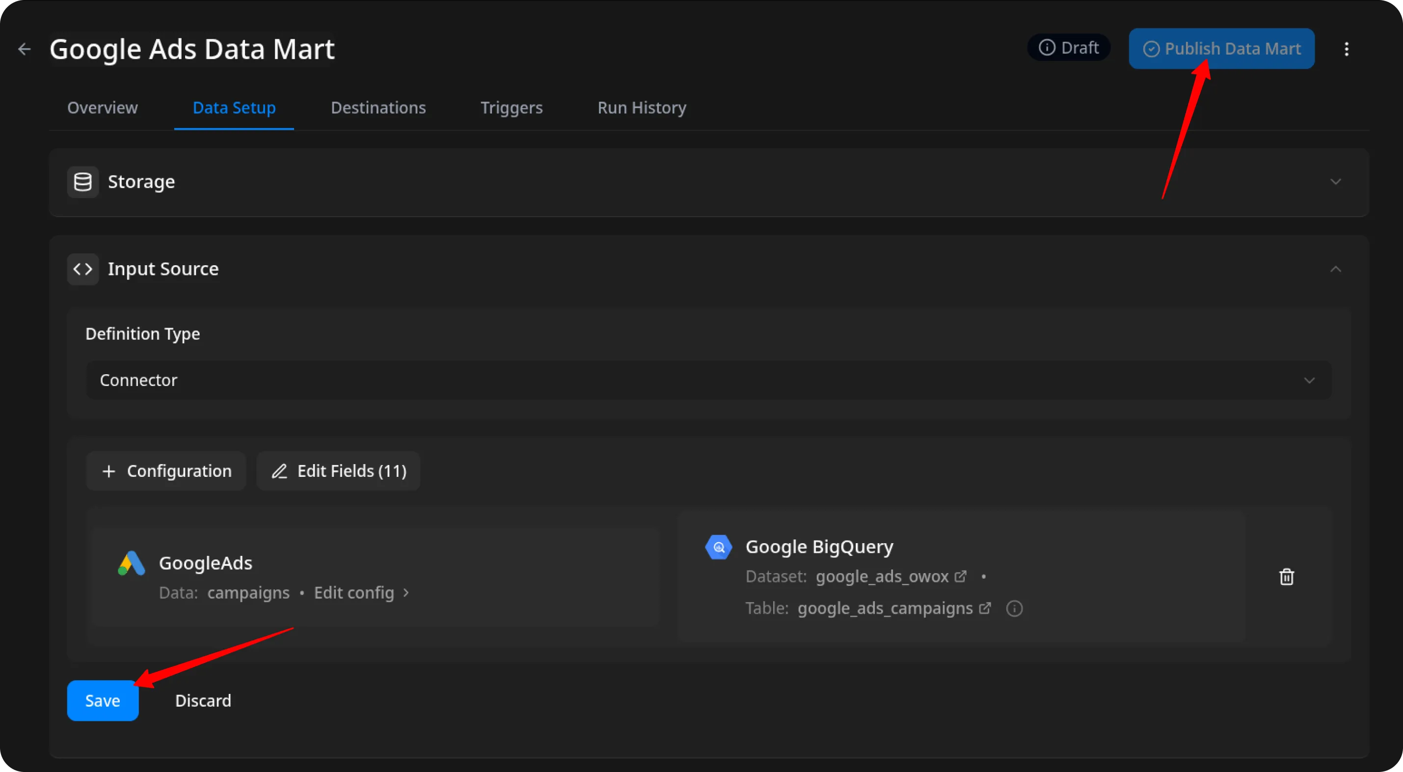 Google Ads Publish Data Mart