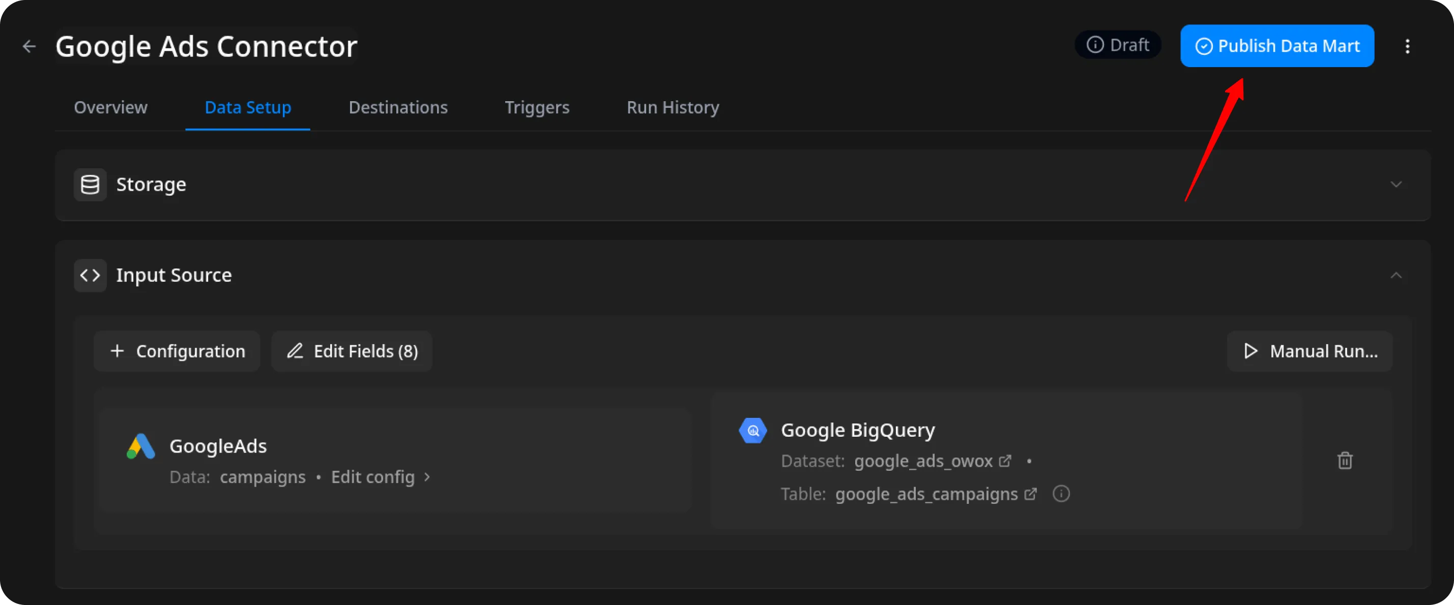Google Ads Publish Data Mart
