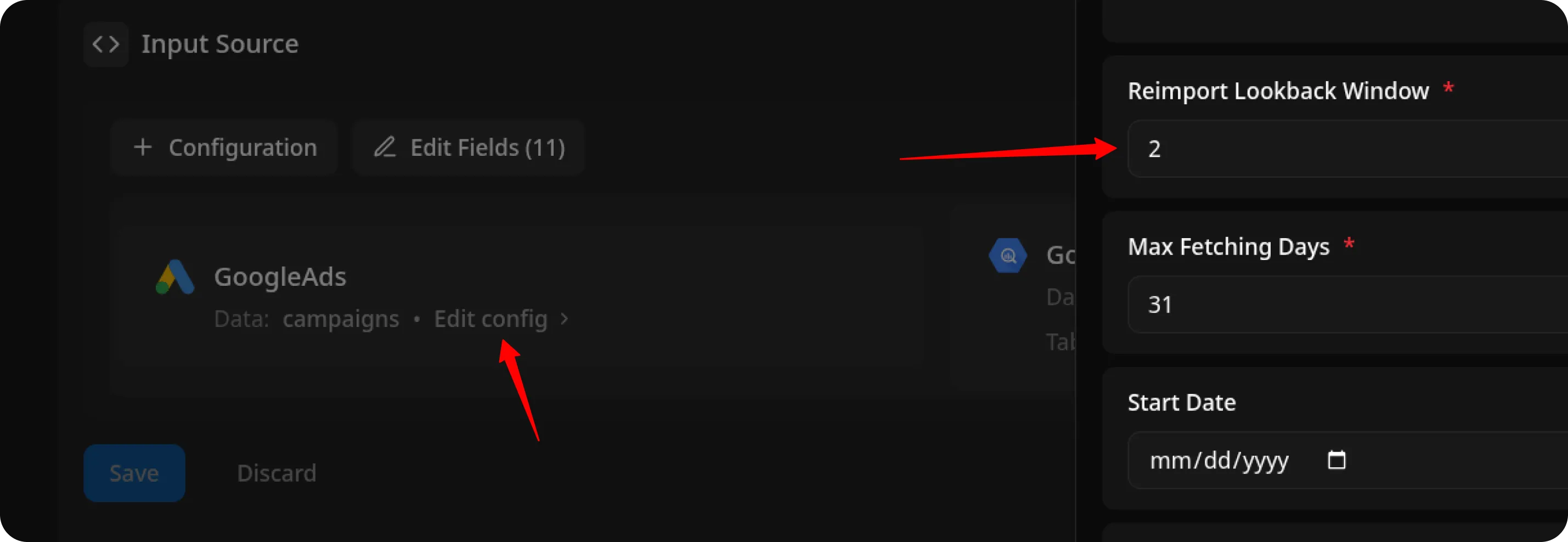 Google Ads Reimport Window