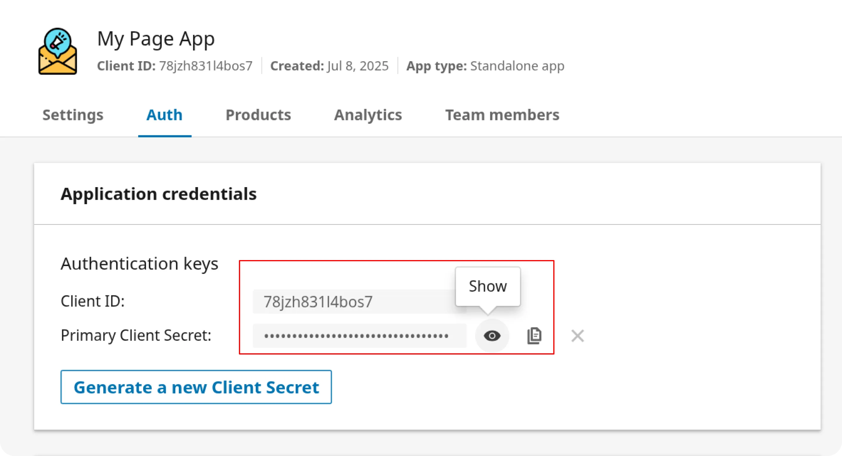 LinkedIn Pages Credentials