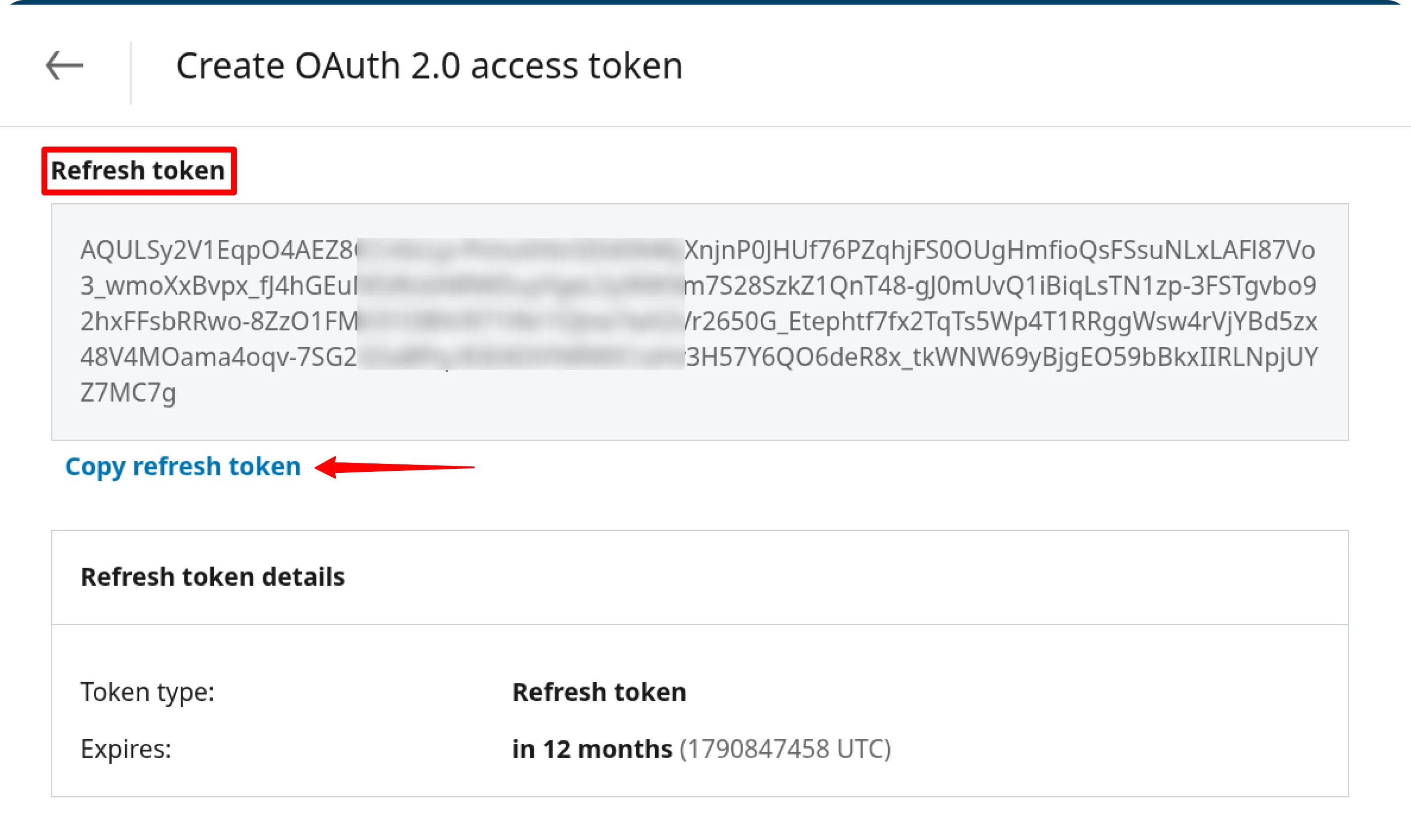 LinkedIn Copy token