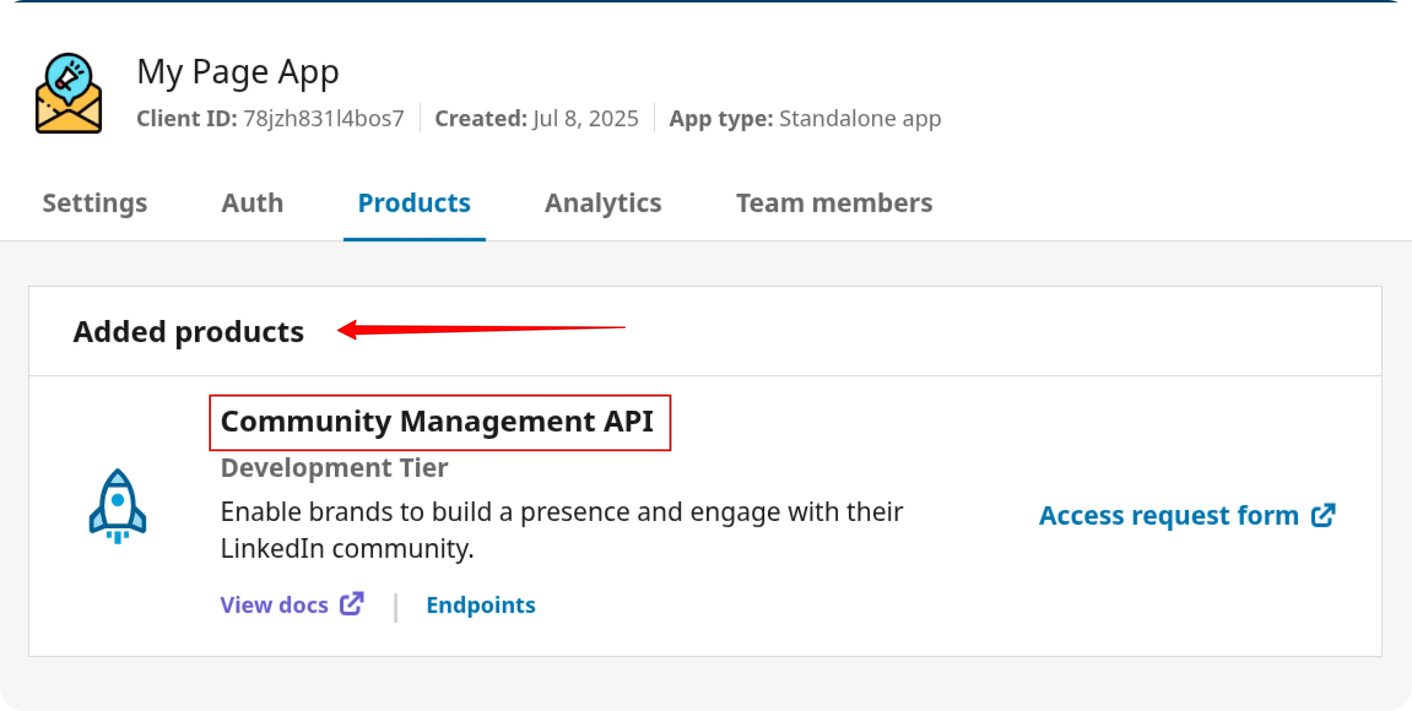 LinkedIn Community API added