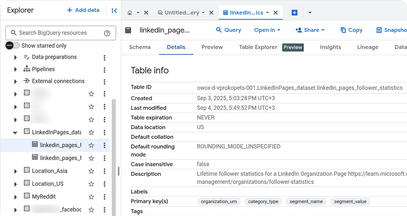 LinkedIn Pages Import Success