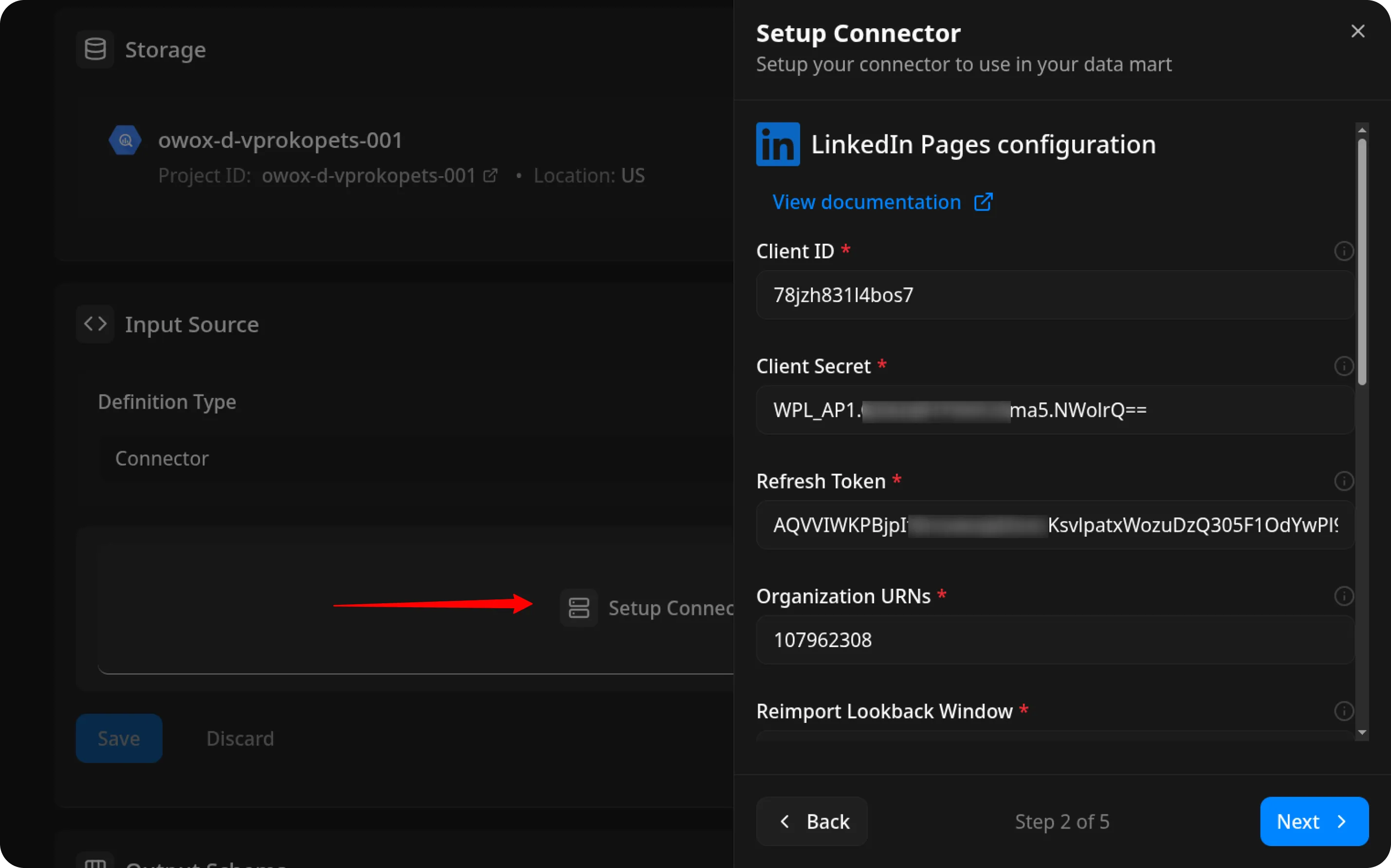 LinkedIn Pages Fill Data