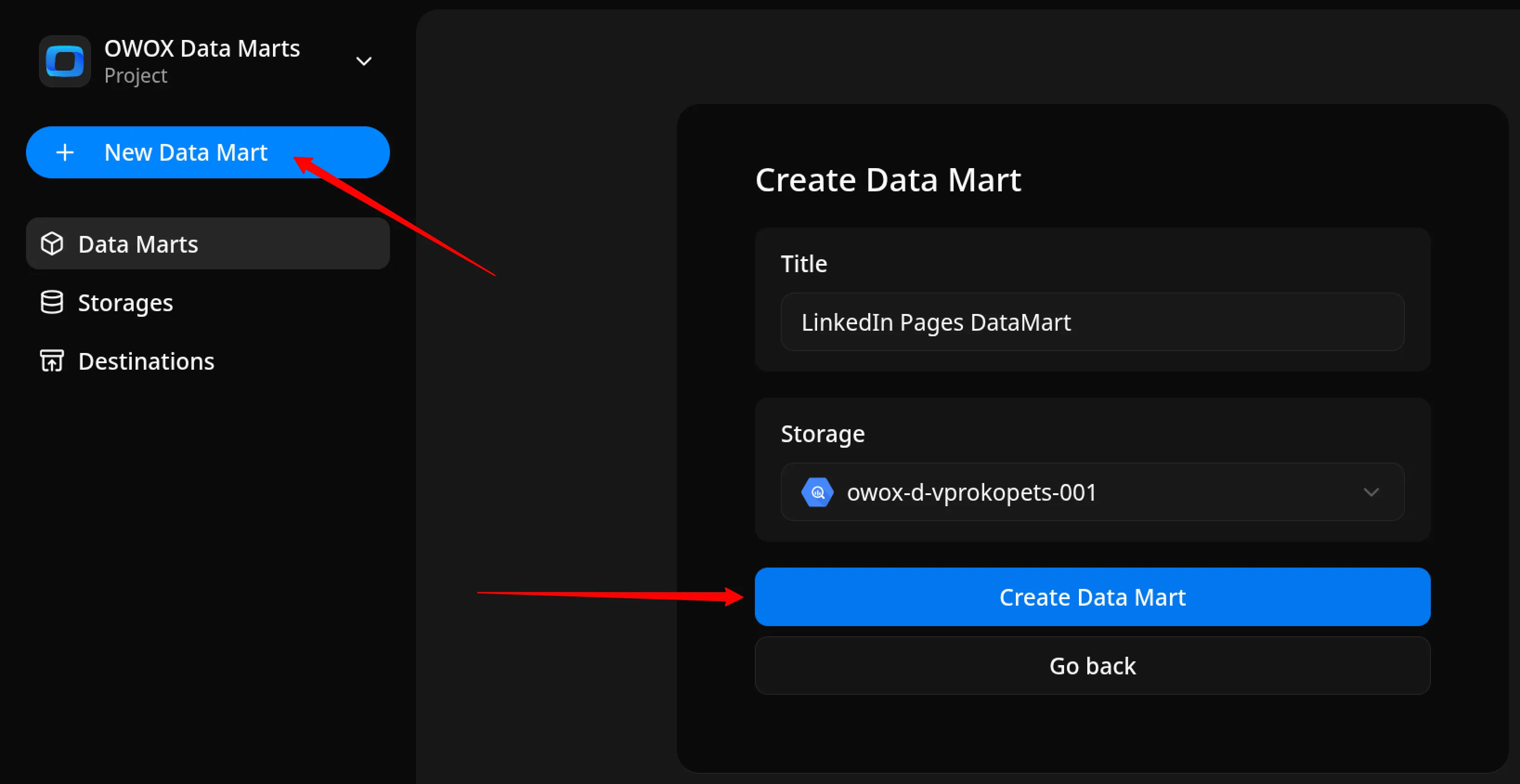 LinkedIn Pages New Data Mart