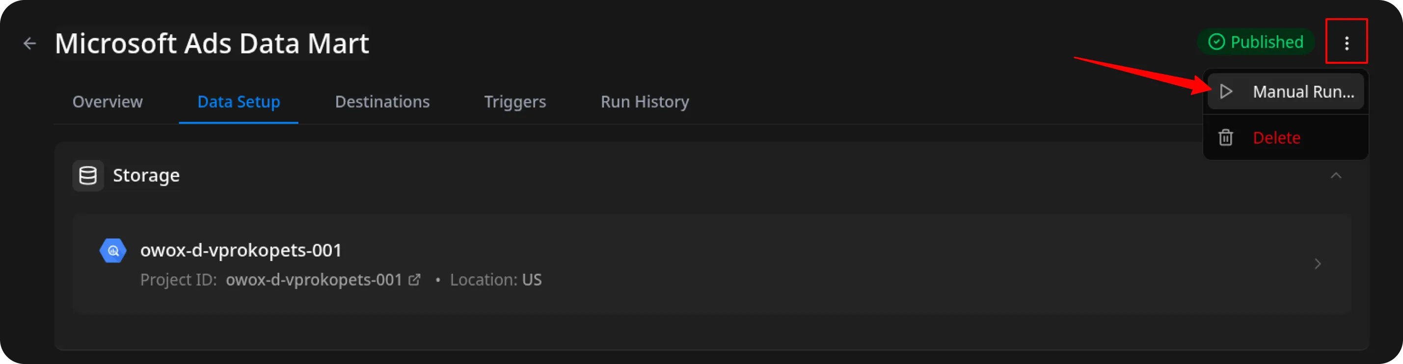 Microsoft Manual Run