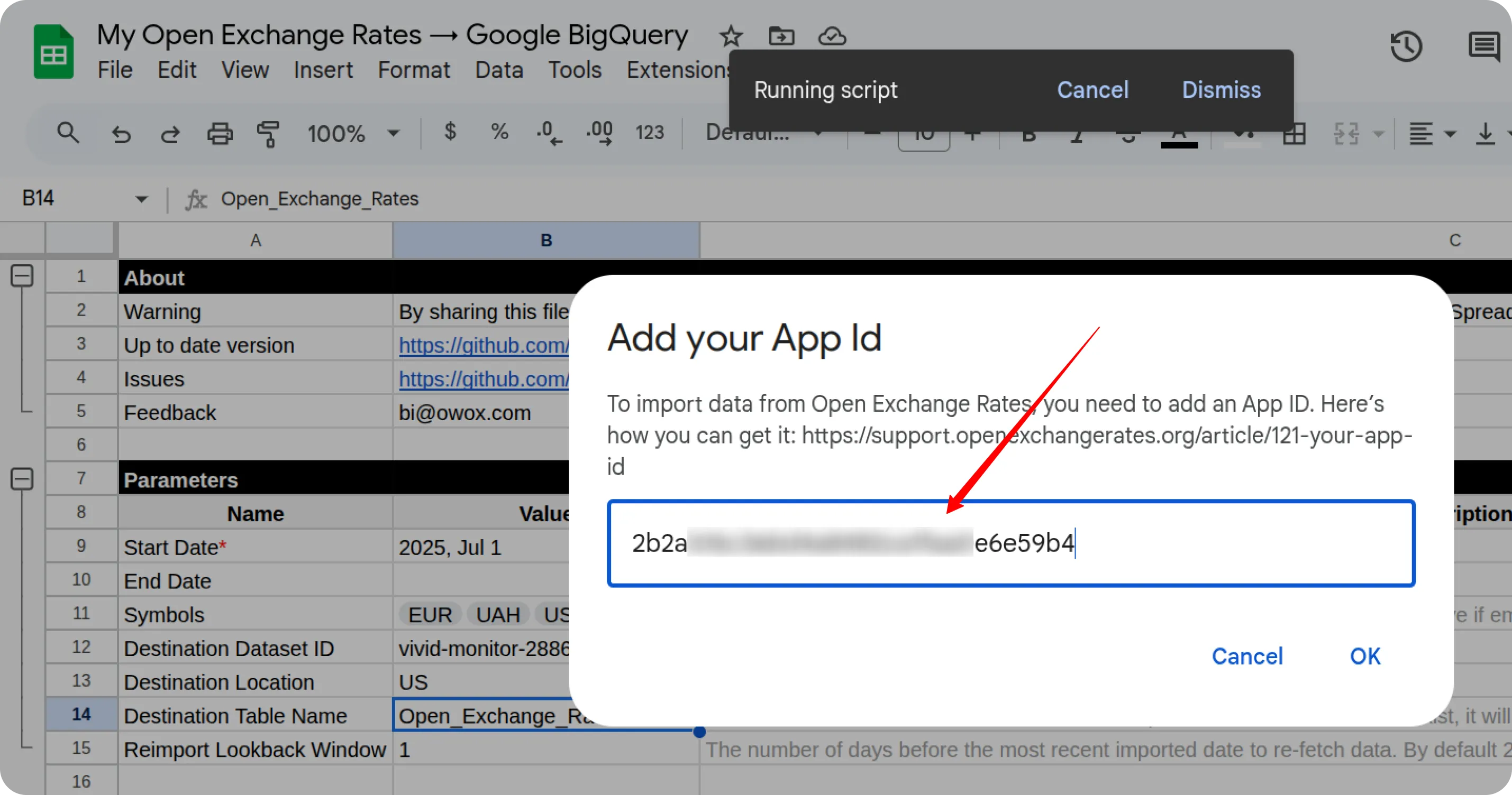 Open Exchange Rates App ID