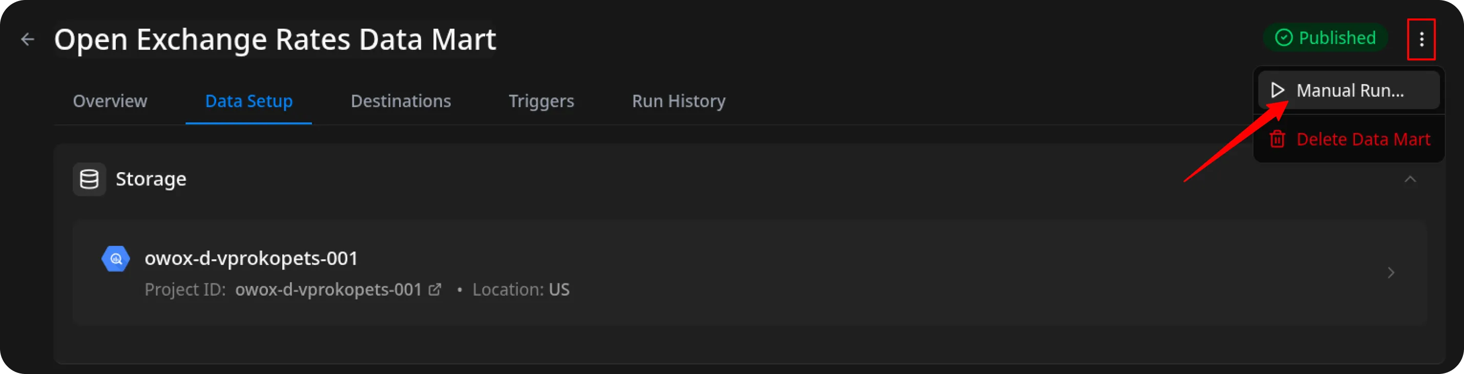 Open Exchange Rates Manual Run