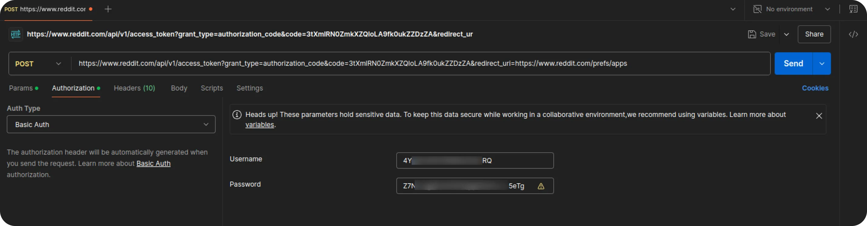 Reddit Authorization