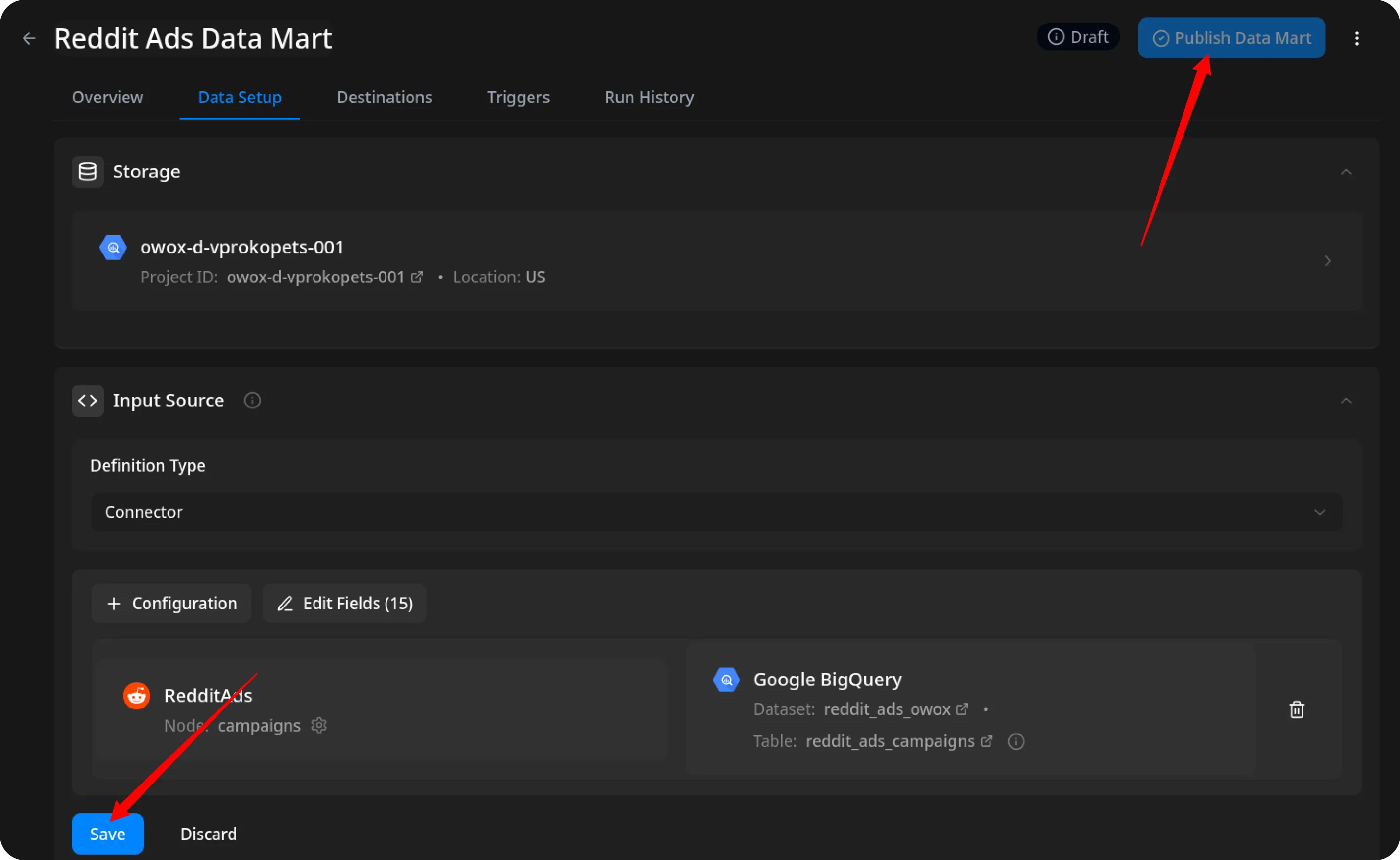 Reddit Ads Publish Data Mart