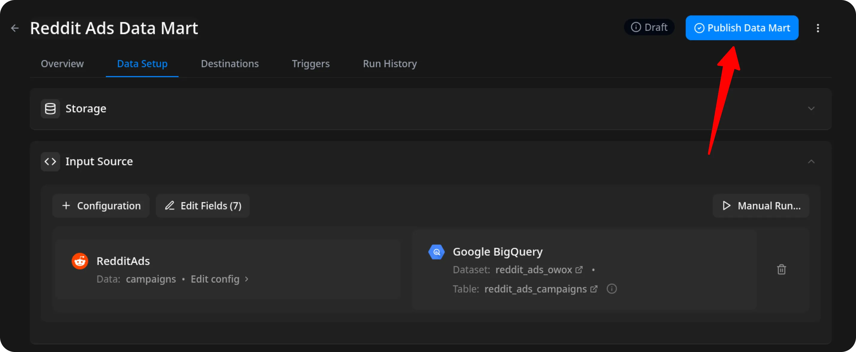 Reddit Ads Publish Data Mart