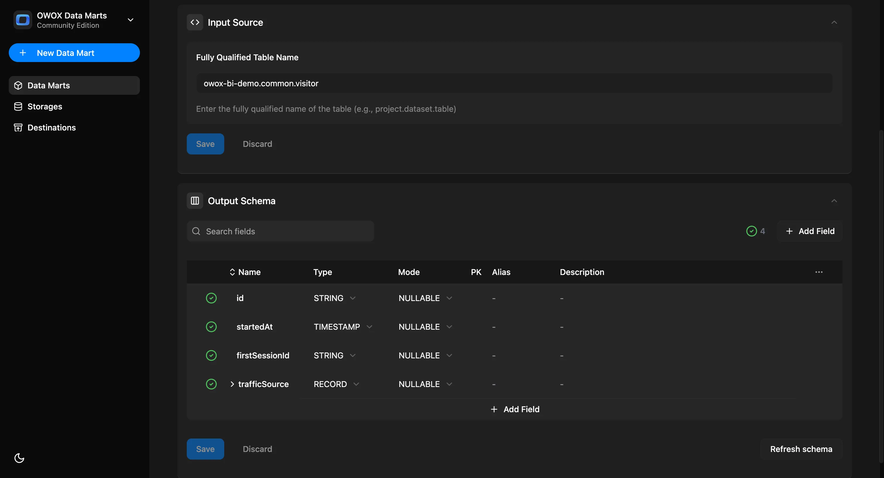 Table Based Data Mart - 2