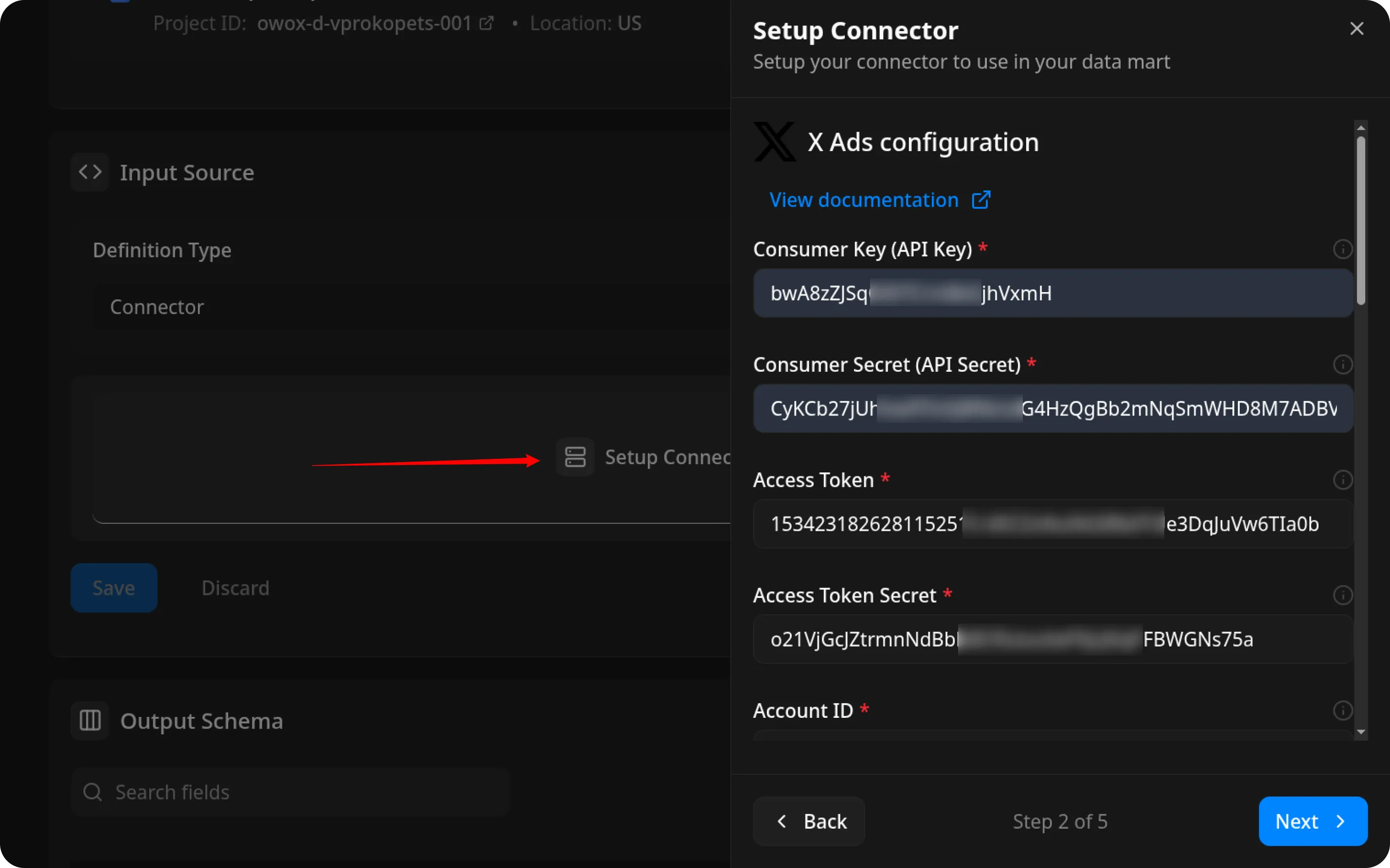 X Ads Fill Data